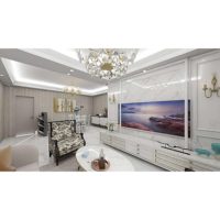 Revêtement mural en PVC moderne haute brillance, imperméable, 2600x540mm, blanc Sibérien, épaisseur 3mm, installation sans travaux, salles de bain, usage domestique