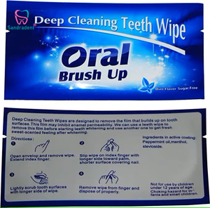 Hot Sale Teeth Whitening Kit Disposable Oral Finger Teeth Wipes for Deep Cleaning and Bleaching Wholesale Price - Product Image 3
