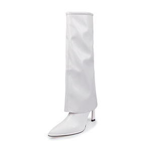 WenZhou fabbrica all'ingrosso nuovi stili non <span class=keywords><strong>sotto</strong></span> la punta del <span class=keywords><strong>ginocchio</strong></span> <span class=keywords><strong>stivali</strong></span> lunghi con tacchi alti scarpe per le donne - Product Image 3
