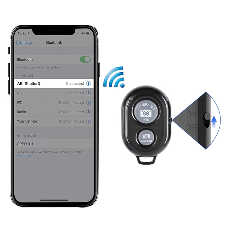 Newest Original <strong>Bluetooth</strong> Remote <strong>Controller</strong> Wireless <strong>Bluetooth</strong> Camera Shutter for <strong>iPhone</strong> IOS Android Phone