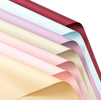 Papier d'emballage pour bouquet de fleurs en papier artisanal nacré, imperméable, réutilisable, recyclable, double face, en gros, UV