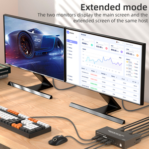 Commutateur <span class=keywords><strong>KVM</strong></span> HDMI SYONG (2 entrées, 2 sorties) - Prend en charge l'affichage double écran pour deux ordinateurs utilisant un seul <span class=keywords><strong>clavier</strong></span> et une <span class=keywords><strong>souris</strong></span> - Product Image 3