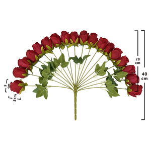 Rosa de burbujas de 18 cabezas, hecha a mano, suave, verde esmeralda, flor artificial, impermeable, duradera, para graduación, Navidad, decoración del hogar, alta calidad - Product Image 6