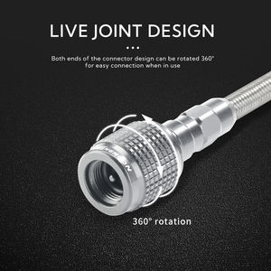 Accessoires de camping Campingmoon, adaptateur de <span class=keywords><strong>gaz</strong></span> <span class=keywords><strong>propane</strong></span> <span class=keywords><strong>butane</strong></span> en alliage d'aluminium personnalisé pour l'extérieur avec <span class=keywords><strong>tuyau</strong></span> d'extension - Product Image 3