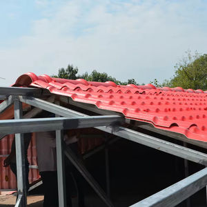 กระเบื้องหลังคาพีวีซี ทนความร้อน ผลิตจากเรซินพลาสติก แบบโคโลเนียลสเปน  กระเบื้องหลังคา UPVC  ทำจากเรซินสังเคราะห์ - Product Image 6