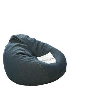 Canapé pouf en denim pour une personne, housse amovible, doux et confortable, pour chambre à coucher, balcon, salle tatami, bleu denim - Product Image 2