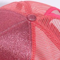 Casquettes de baseball décontractées vierges en polyester avec logo personnalisé, à sequins et maille, casquette trucker 5 panneaux, chapeau de sport pour queue de cheval, haute qualité