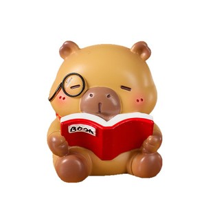 Yu Mo Kapibala Serie Académica Caja Sorpresa 6 Figuras Regulares 1 Figura Sorpresa Adorno de Escritorio Regalo de Dibujos Animados para Niños - Product Image 5