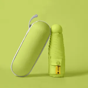 Mini portátil pequeno ultra leve 5 dobra guarda-chuva uv proteção bolso guarda-chuva colorido logotipo personalizado mini guarda-chuva para as mulheres