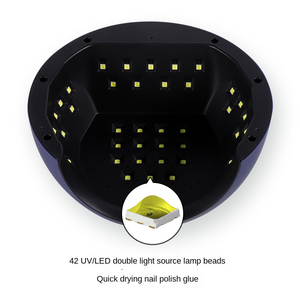 เครื่องอบเล็บยูวี LED 120W 42 หลอด แสงคู่ รองรับหลายแรงดันไฟฟ้า สำหรับอบเจลทำเล็บมืออาชีพ - Product Image 5