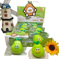 Jouet en caoutchouc souple en forme de poire - Anti-stress pour filles et garçons - Pièce décorative en forme de fruit pour les 8 ans et plus