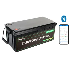 High Quality Lifepo4 Lithium Lon Batteries 12V 100Ah 200Ah 300Ah For Marine Trolling Motor AGV Replacement Lead-Acid Battery