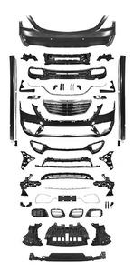 Kit Carrozzeria Completo per Mercedes Classe <span class=keywords><strong>S</strong></span> <span class=keywords><strong>W222</strong></span> 2014-2020 - Aggiornamento a Stile S63 AMG: Minigonne Laterali, Paraurti Anteriore e Posteriore, e Griglia - Product Image 2