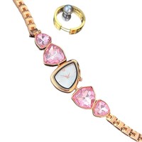 Bracelet de montre en diamant irrégulier populaire, montre pour femmes tendance, montre à quartz unique incrustée de diamants colorés de niche