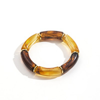 Gelang Bangle Lengkung Resin Paduan Seng ChuYao untuk Wanita, Perhiasan Fashion, Grosir, Supplier Custom