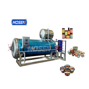 Macchina automatica per la storta di alimenti a spruzzo d'acqua per la sterilizzazione delle lattine di tonno - Product Image 1