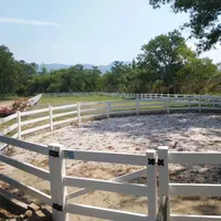 Clôture de paddock pour cheval, clôture de saut de cheval, clôture de cheval sans escalade en vinyle.