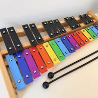 27 Keys Glockenspiel Xylophone Full Size 27 Note Colorful Wood Keys Educational for Adults & Kids