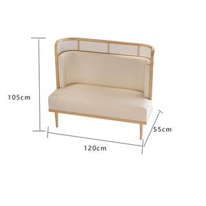 Juego de Muebles de Comedor de 4 Piezas con <span class=keywords><strong>Mesa</strong></span> Redonda, Cómodos Muebles de Jardín de Ratán, <span class=keywords><strong>Mesa</strong></span> para Dormitorio, Sala de Estar o Cocina y Cuatro Sillas - Product Image 4