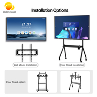 Pizarra Interactiva Táctil 4K de 40 Puntos, Fabricada en China, OEM, 85/86/98/110 Pulgadas, Pizarras Inteligentes para Escuelas