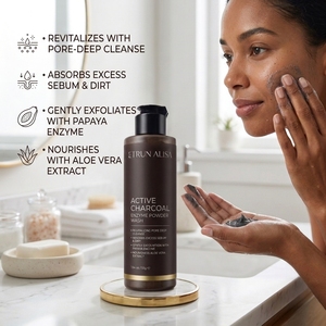 ETRUN ALISA Marque Privée Poudre Enzymatique Purifiante au Charbon Actif Nettoyant Exfoliant Visage <span class=keywords><strong>Nettoyage</strong></span> Profond <span class=keywords><strong>de</strong></span> la <span class=keywords><strong>Peau</strong></span> - Product Image 2