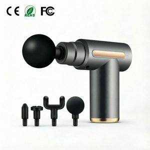 Mini Pistola de Masaje Fascial Inalámbrica, 4 Cabezales, Masajeador Muscular de Tejido Profundo para Alivio del Dolor y Recuperación, Pistola Portátil de Mano - Product Image 1