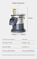Cortadora de Verduras Eléctrica Mond.uk de 200W, Máquina para Hacer Papas Fritas Ultrafinas de 0.8mm, Trituradora de Cebolla y Repollo de Acero SUS304