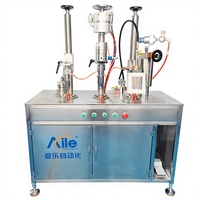 Machine de remplissage semi-automatique 3-en-1 pour aérosols et liquides avec moteur, haute précision, emballage plastique, acier inoxydable - Offre Spéciale