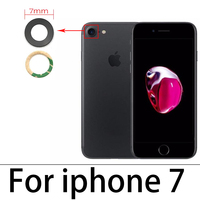 Lentille de caméra arrière en verre avec autocollant pour iPhone 6 6s Plus 7 7 Plus 8 8 Plus 11 Pro Max X XS XR XS Max pièces de réparation