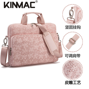 Чехол для ноутбука Kinmac Leather <span class=keywords><strong>Laptop</strong></span> Sleeve <span class=keywords><strong>Bag</strong></span> 360 °   Защитный и водонепроницаемый чехол для ноутбуков 13-16,2 дюймов с плечевым ремнем и ручкой для женщин - Product Image 3