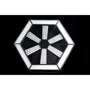 Ventilador Giratorio LED Retro <span class=keywords><strong>de</strong></span> Seis Aspas <span class=keywords><strong>de</strong></span> 60*60 cm, Luz <span class=keywords><strong>de</strong></span> Fondo para Escenario con Efecto Pixel, Iluminación Ambiental para <span class=keywords><strong>Discoteca</strong></span>, 9000K, Control DMX512 - Product Image 1
