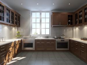 Armoires de cuisine modernes au design libre avec poignées à fermeture amortie Tiroirs automatiques fabriqués en Chine - Product Image 5