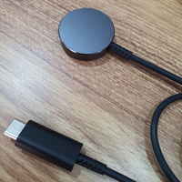Adaptor Pengisi Daya Nirkabel USB-C Tipe C Magnetik Pengisi Daya Nirkabel Cepat untuk Samsung Galaxy Watch 5 Active 2 untuk iPhone Smart Watch
