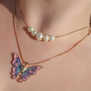 Luxury jewelry butterfly pendant necklace for girls accessories jewelry Wholesale N800196