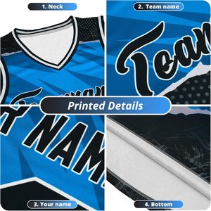 Uniforme de Baloncesto Personalizado Unisex para Adultos, Cuello en V, Sublimado, Absorbente de Humedad, Nombre del Equipo, Número, Logotipo - Product Image 5
