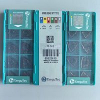 TaeguTec 100% Asli WNMG080408 MT TT7015 Pisau Potong Segitiga Berlapis PCD/PCBN OEM HRC45-65 Alat Bubut CNC
