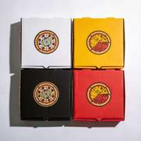 Nouvelle conception de boîte à pizza en carton ondulé personnalisée, vente en gros
