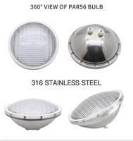 IP68 24W RGB 12V Unterwasser licht Edelstahl Par56 LED Schwimmen PAR 56 Pool leuchte