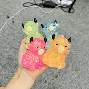 ของเล่นบีบแกะฮายแลนด์น่ารักวิบวับ บรรจุมอลโทส บีบแล้วคืนตัวช้า บรรเทาความเครียด ของเล่นฟิดเจ็ต นำเข้าจากคลังสินค้าสหรัฐฯ - Product Image 4
