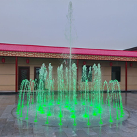 Fuente Musical de Agua con Luces LED para Exteriores, Fuente Decorativa para Jardín, Lago o Plaza
