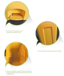 <span class=keywords><strong>Poubelle</strong></span> au design moderne de 15L avec pédale d'<span class=keywords><strong>action</strong></span> en douceur - Product Image 5