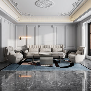 Divani moderni italiani divano componibile divano in velluto grigio set divani mobili da salotto in pelle di lusso - Product Image 3