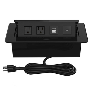 Toma de Corriente Emergente con Puerto USB C, Enchufe Empotrado, Caja de Conexión para Escritorio, Sala de Conferencias, <span class=keywords><strong>Encimera</strong></span> - Product Image 1