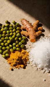 Cúrcuma Pura de Vietnam y Frijoles Mung en Polvo Instantáneo 200g/Bolsa, Saludable, de Alta Calidad, Producto Natural, Extracto de Plantas - Product Image 3