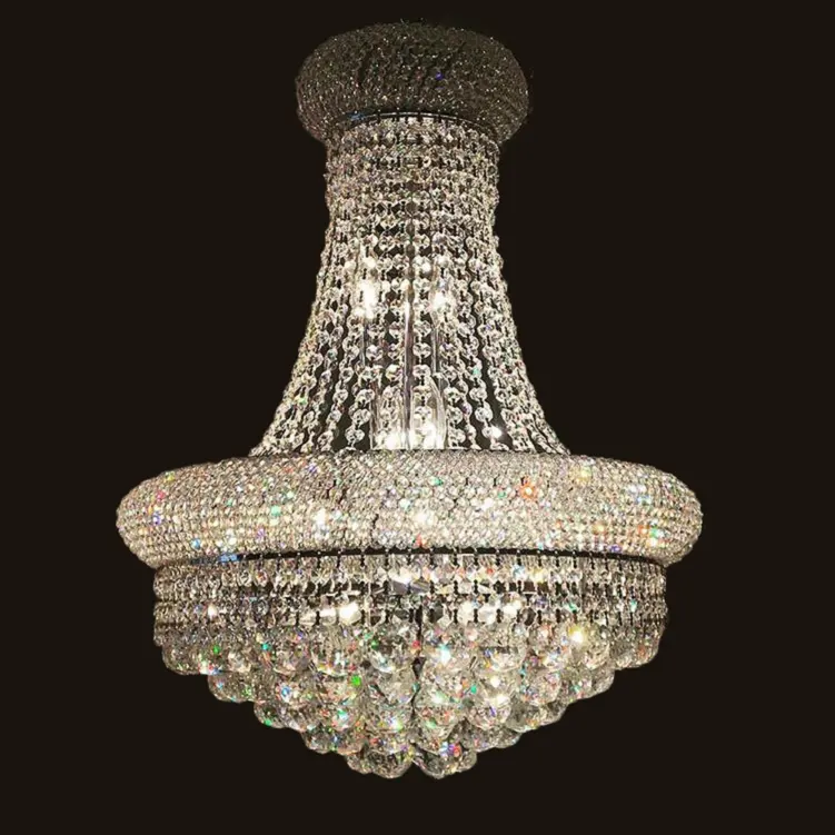 Yannis K9 led Wholesale OEM Custom lamps lighting crystal modern ceiling chandelier