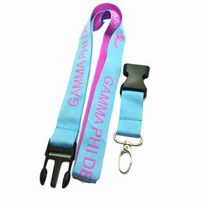 Lanières tissées de la sororité Gamma Phi Delta bleu bébé, lettres grecques brodées, lanières avec logo personnalisé - Product Image 1