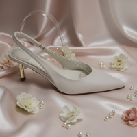 Chaussures de mariée élégantes de style féerique, talons aiguilles violets de 8 cm, fines, avec effet lumineux, couleur unie, sandales à talons hauts, bout pointu