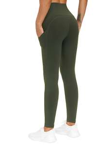 Supporto campione personalizza etichetta gambali solidi con tasca comodi <span class=keywords><strong>Leggings</strong></span> Yoga senza soluzione di continuità - Product Image 5