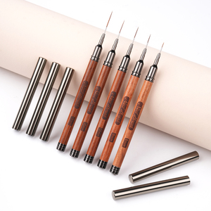 Chuyên Nghiệp Lót Móng Tay Nghệ Thuật Bàn Chải Tùy Chỉnh Nhãn Hiệu Riêng Siêu Tốt Dài Móng Tay Nghệ Thuật Bàn Chải Lót Thiết Lập Kích Thước 6/9/12/15/18Mm - Product Image 3