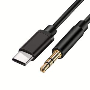 Cable Adaptador de Audio Auxiliar para Automóvil, Precio de Fábrica, Tipo C a 3.5mm, para Estéreo de Automóvil, Auriculares, Altavoz, Teléfono Móvil - Product Image 1